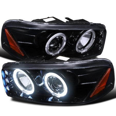 Spec-D Tuning 00-06 GMC Denali Halo Projector Headlight 2LHP-DEN00G-TM